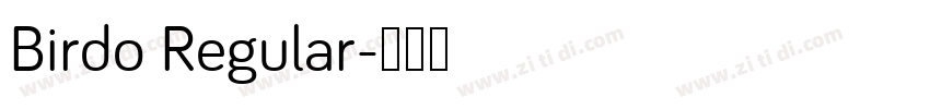 Birdo Regular字体转换